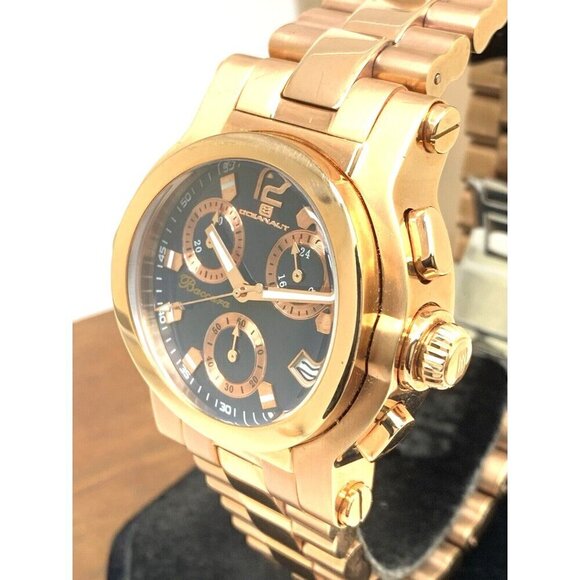 Oceanaut Men's Watch OC0827 Baccara Quartz Chronograph Rose Gold Blue Dial 41mm - Picture 13 of 14